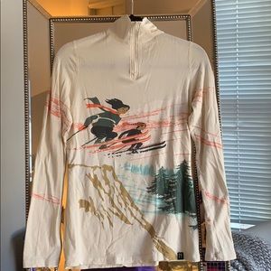 Vintage, base layer, ski quarter zip.